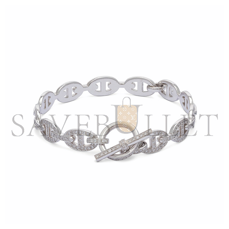 HERMÈS AN 18K WHITE GOLD & DIAMOND CHAINE D